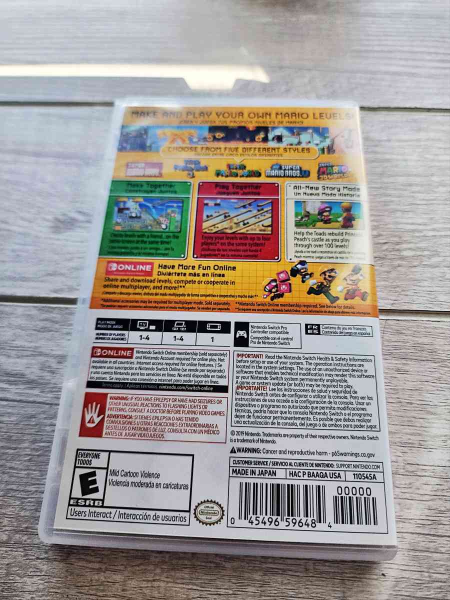Super Mario Maker 2 Switch Game - Manteca, California - FleaMarketBay