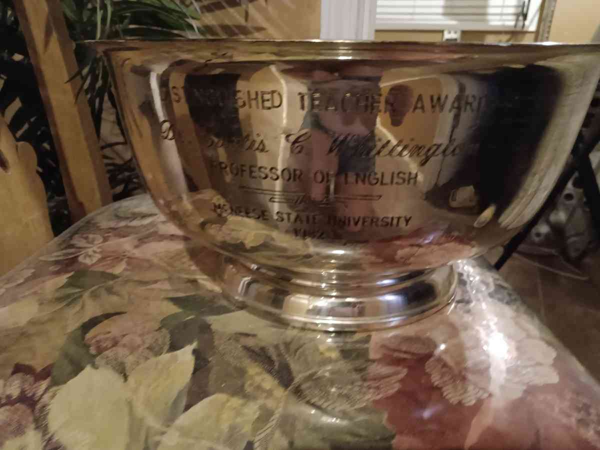 sterling silver presentation bowl - Lake Charles, Louisiana - FleaMarketBay