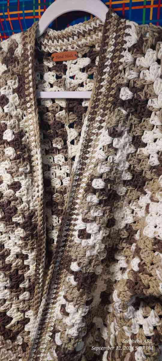 handmade crochet cardigan jacket - Hendersonville, Tennessee - FleaMarketBay