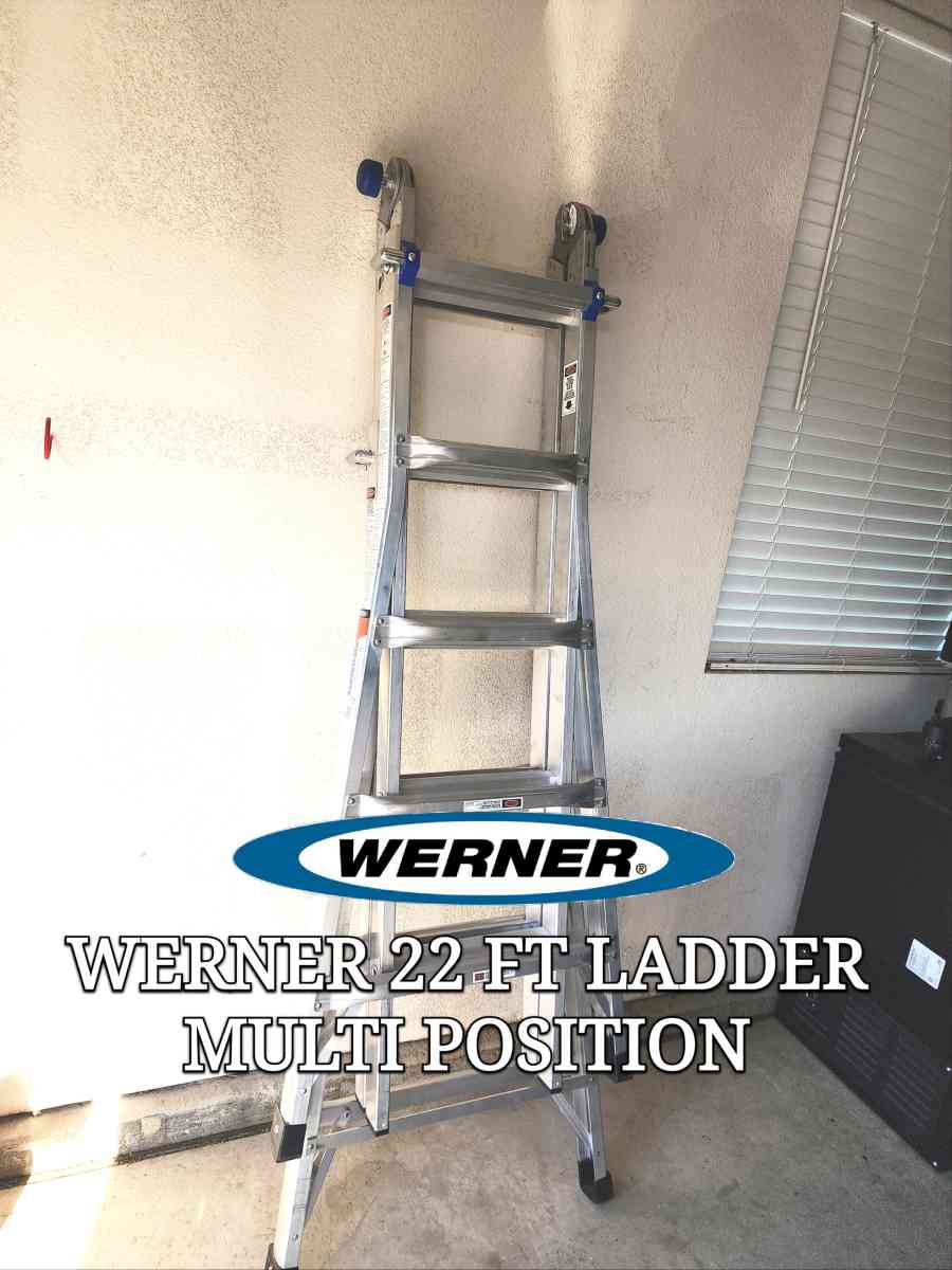 WERNER 22 Ft Ladder  Multi Position