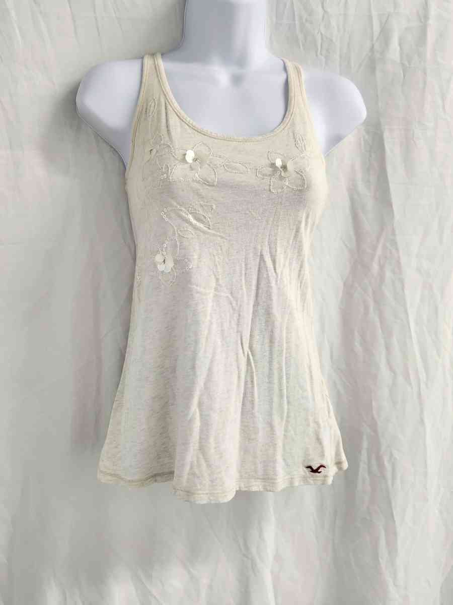 Vintage Hollister California Embroidered Racerback Tank - Kenner, Louisiana