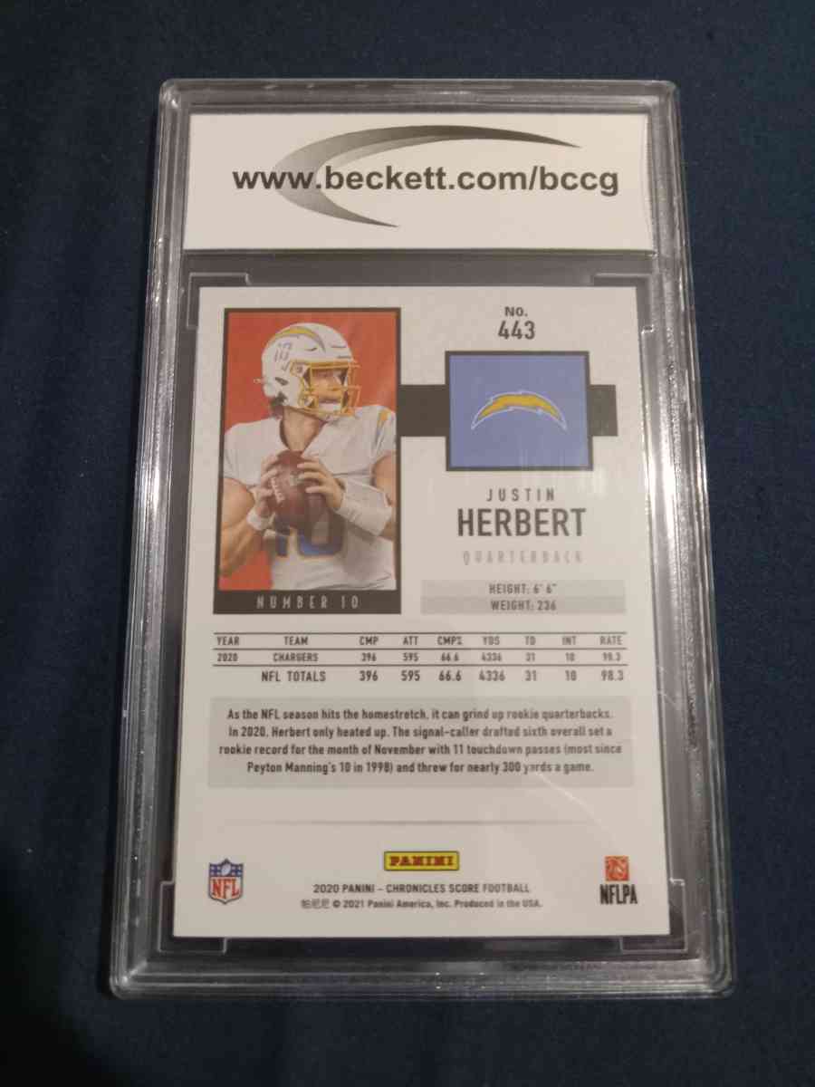 justin herbert graded 10 sports card - Sparta, Missouri - FleaMarketBay