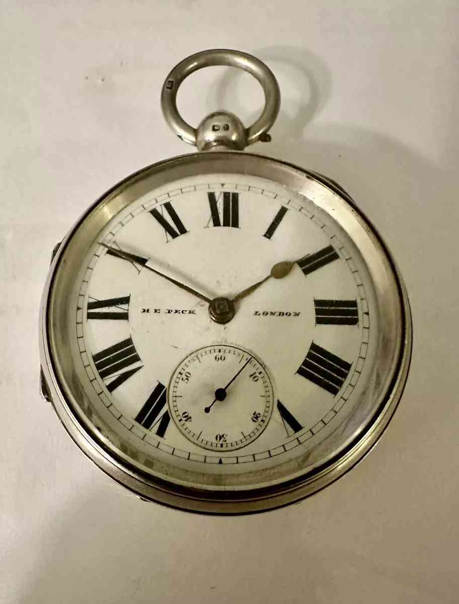HEPeck LondonHallmarked POCKET WATCH - Cleveland, Ohio - FleaMarketBay