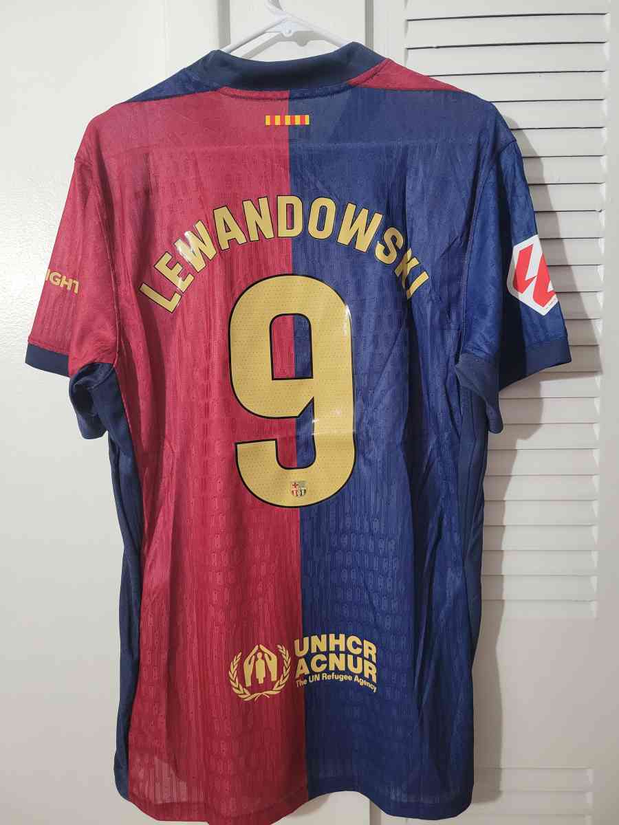 FC Barcelona 2025 Player Version Size L XL 2XL Lewandowski - Miami, Florida