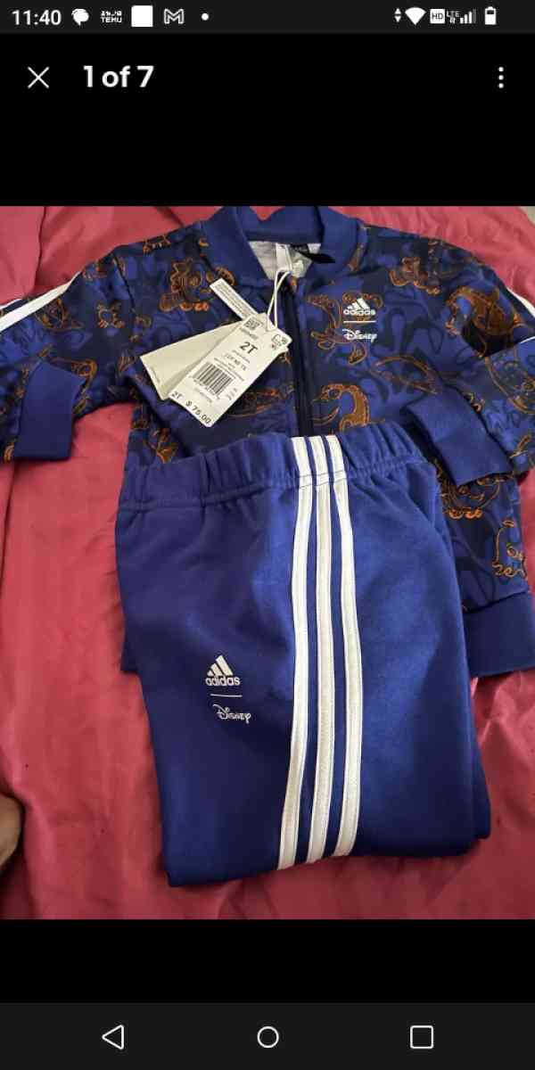 2t Disney adidas outfit with hoodie - Miami, Florida - FleaMarketBay