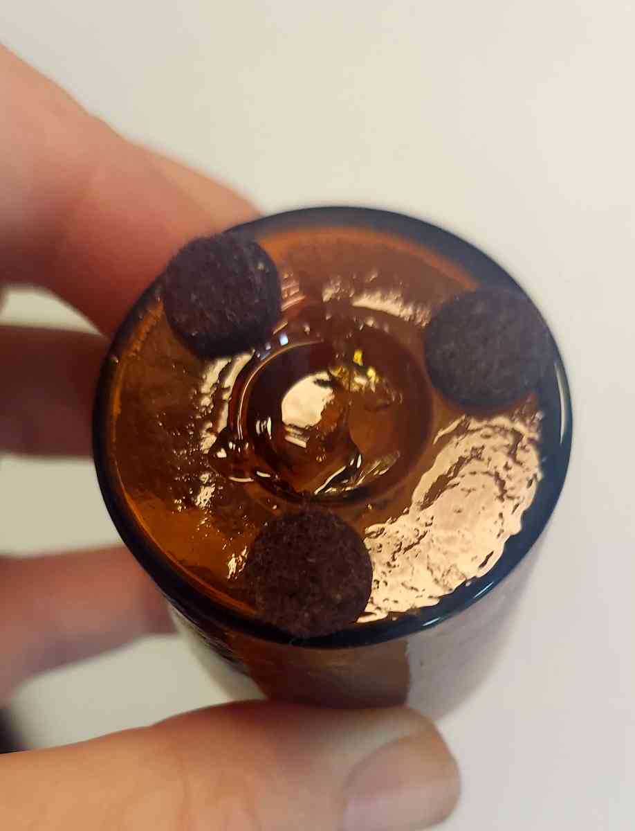 Rare 1840s to 1850s Antique Pontiled Mini Squat Bottle - Saluda, South Carolina - FleaMarketBay