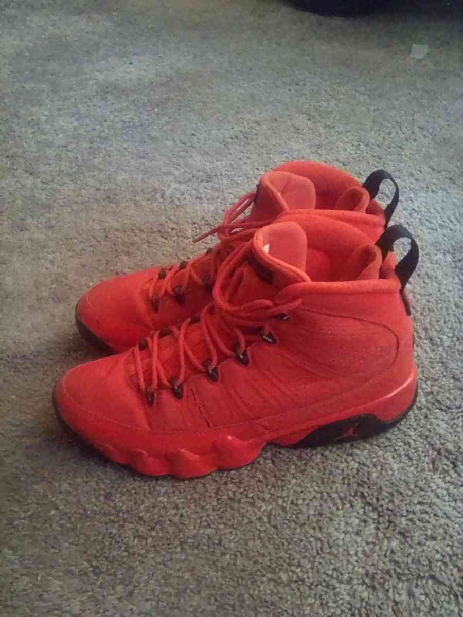 Jordan 9 Chile Red Size 9 Used Has Been Worn Please Read - Atlanta, Georgia - FleaMarketBay