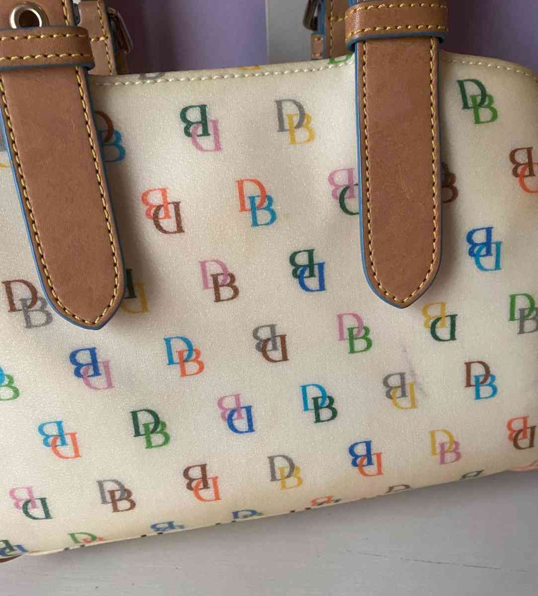 dooney Bourke Small leather multicolor used   mini tote - Phoenix, Arizona - FleaMarketBay