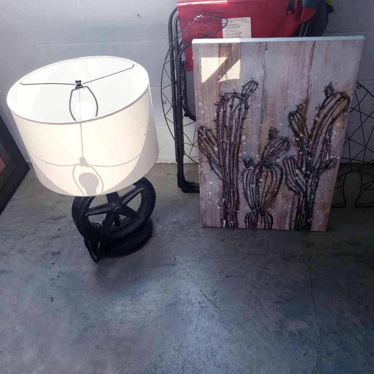 Dallas Star Lamp and Cactus Picture - Dallas, Texas