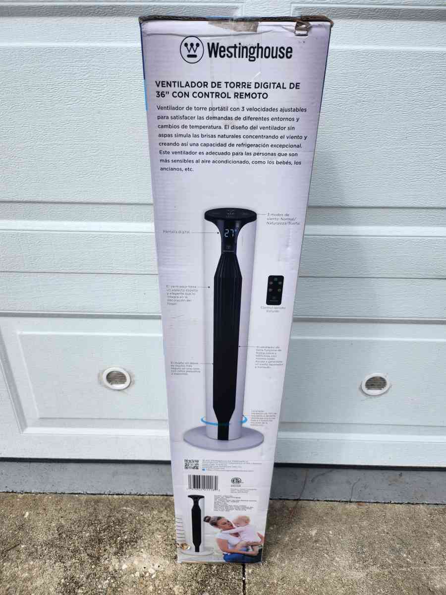 Westinghouse 36 inch Oscillating Tower Fan with Remote Contr - Homosassa, Florida - FleaMarketBay