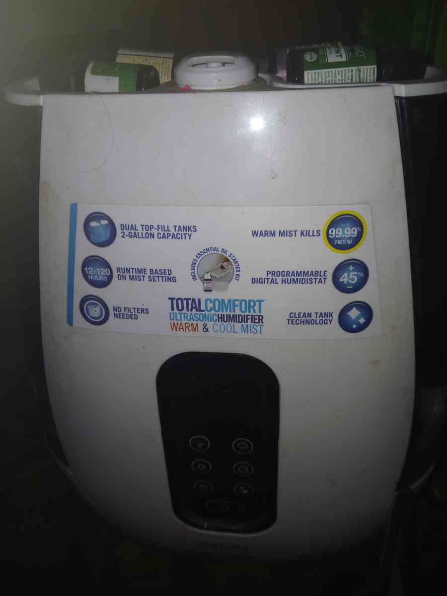 HoMedics Total Comfort Ultrasonic Dual Tank Humidifier  Esse