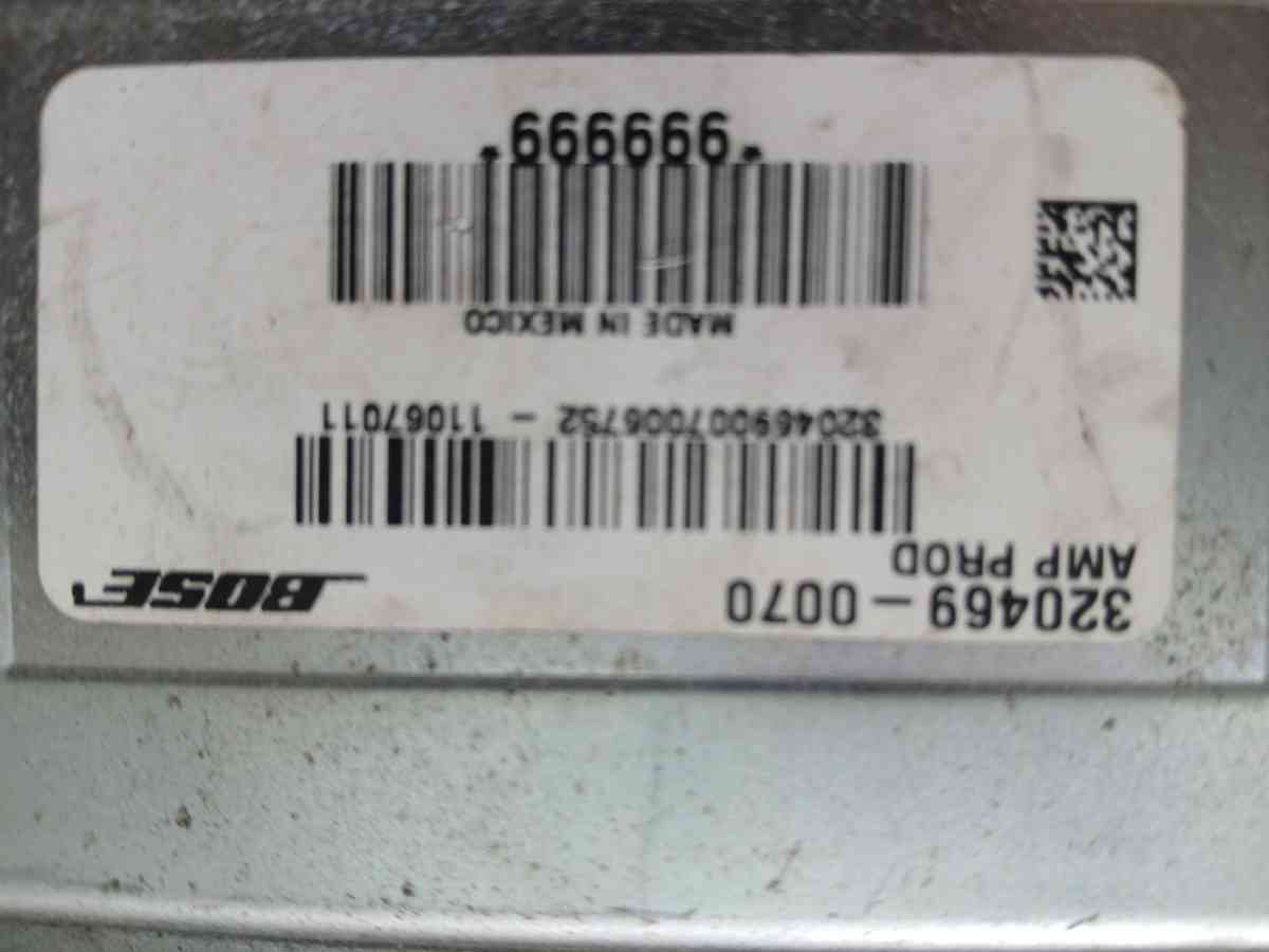 20172018 NISSAN ARMADA AMPLIFIER BOSE AUDIO SYSTEM  RH QUART - Dayton, Ohio - FleaMarketBay