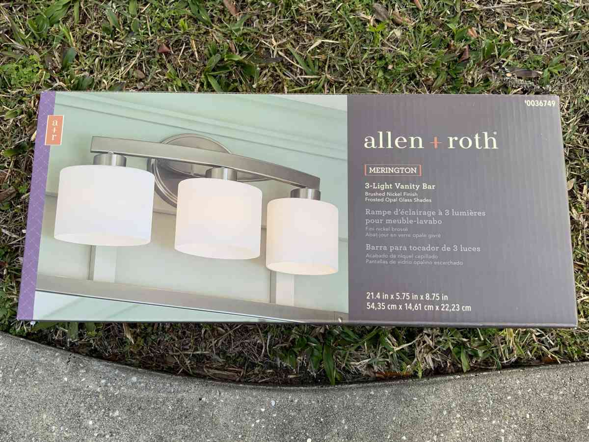 Allen Roth 3 Light Vanity Bar