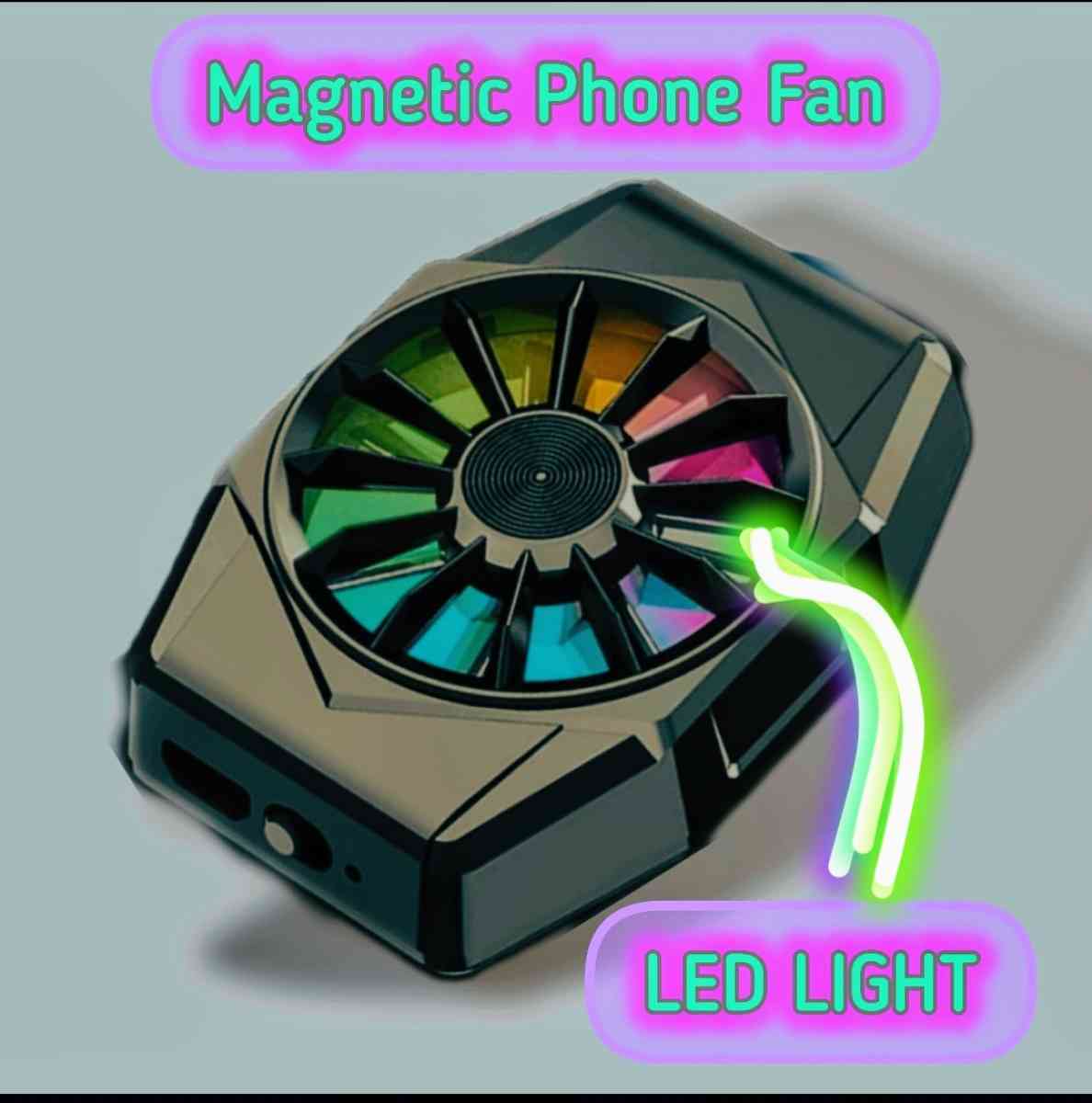 radiator fan for android and apple phones metallic blk - Farmingdale, New York - FleaMarketBay