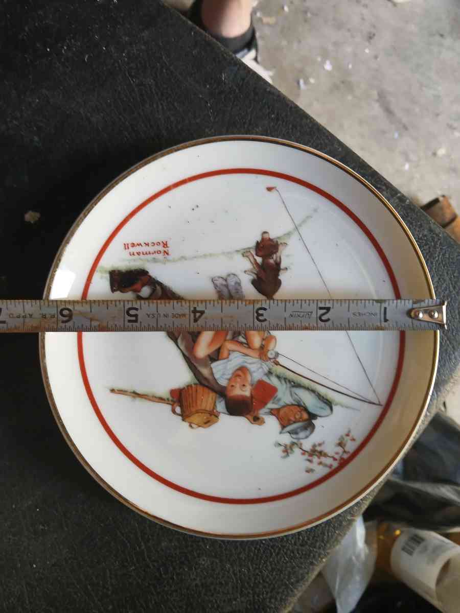 NORMAN ROCKWELL WAITING FOR DINNER PLATE - Dayton, Ohio - FleaMarketBay