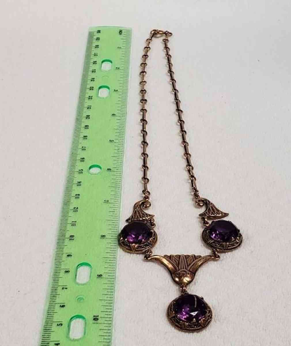 Vintage 12K Solid Rose Gold Egyptian Necklace  Pendant - Virginia Beach, Virginia - FleaMarketBay