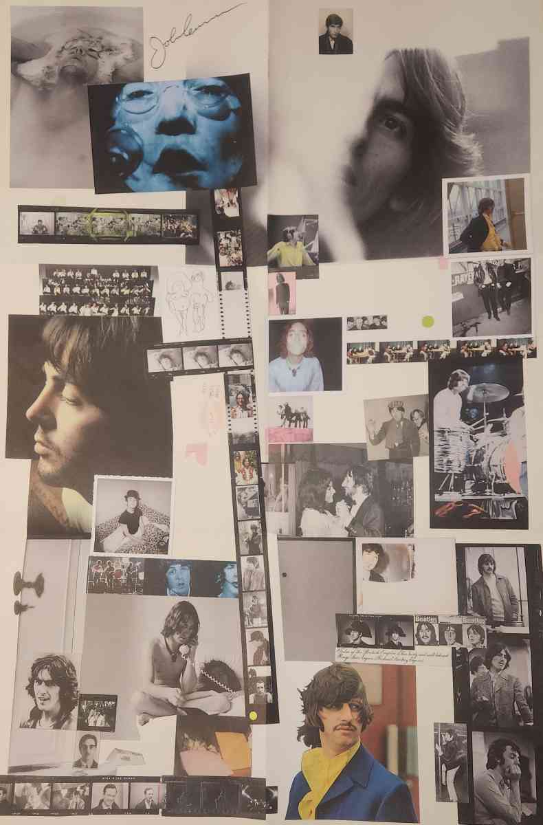 John Lennon Autograph on White album insert poster - Englewood, Colorado - FleaMarketBay