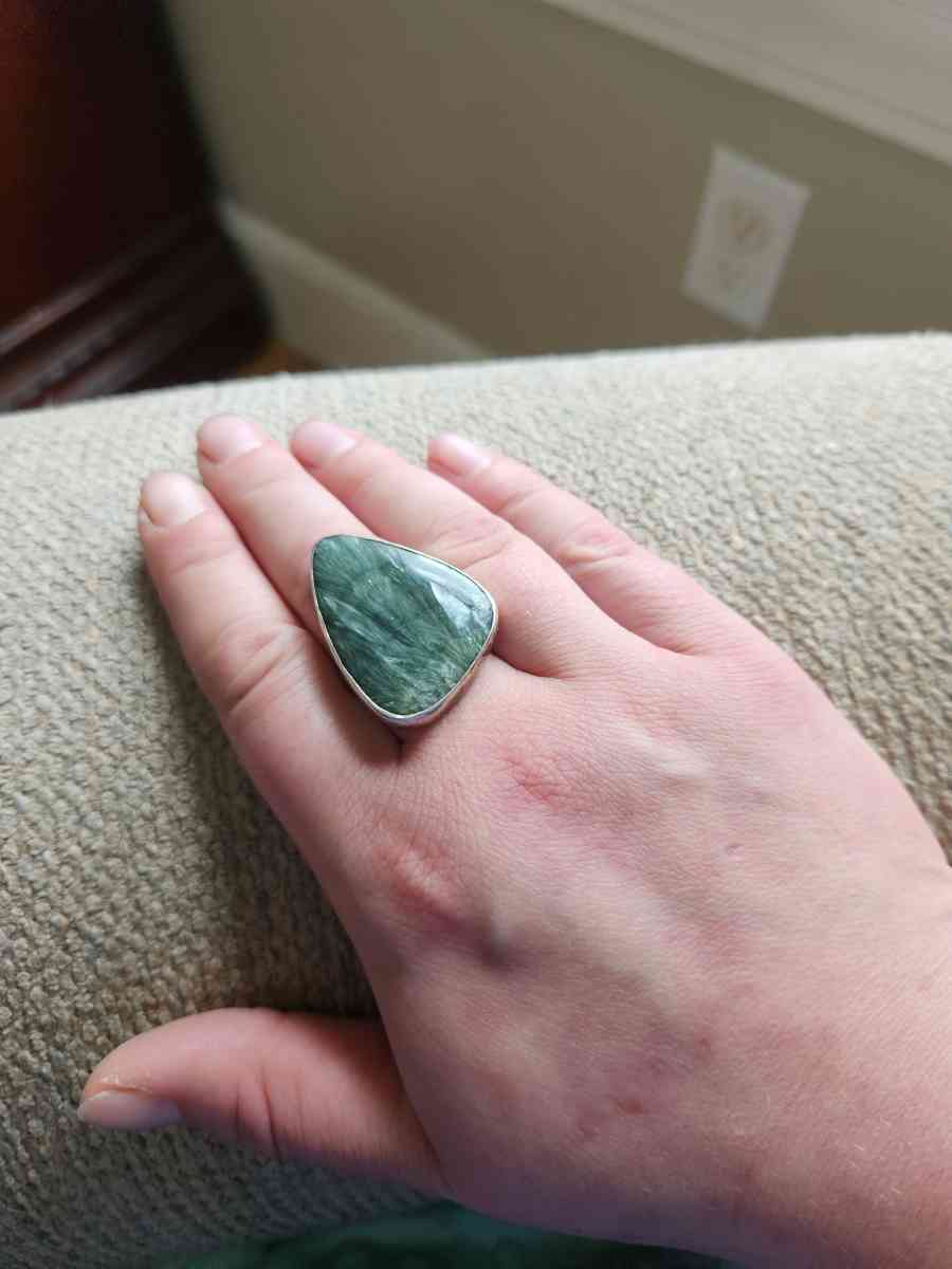 Seraphinite ring - Clinton, Massachusetts - FleaMarketBay