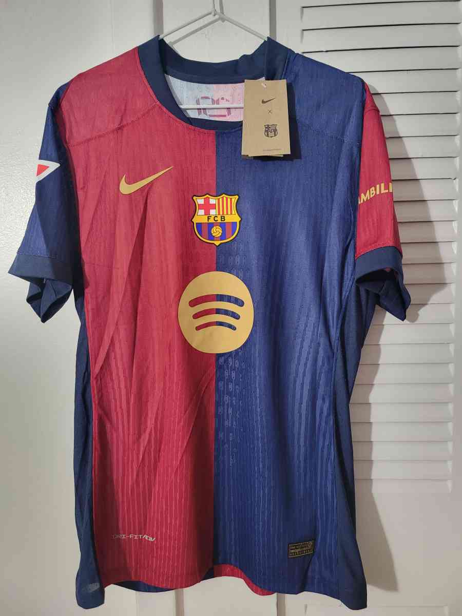 FC Barcelona 2025 Jersey Soccer Player Version Size L XL 2XL - Miami, Florida - FleaMarketBay