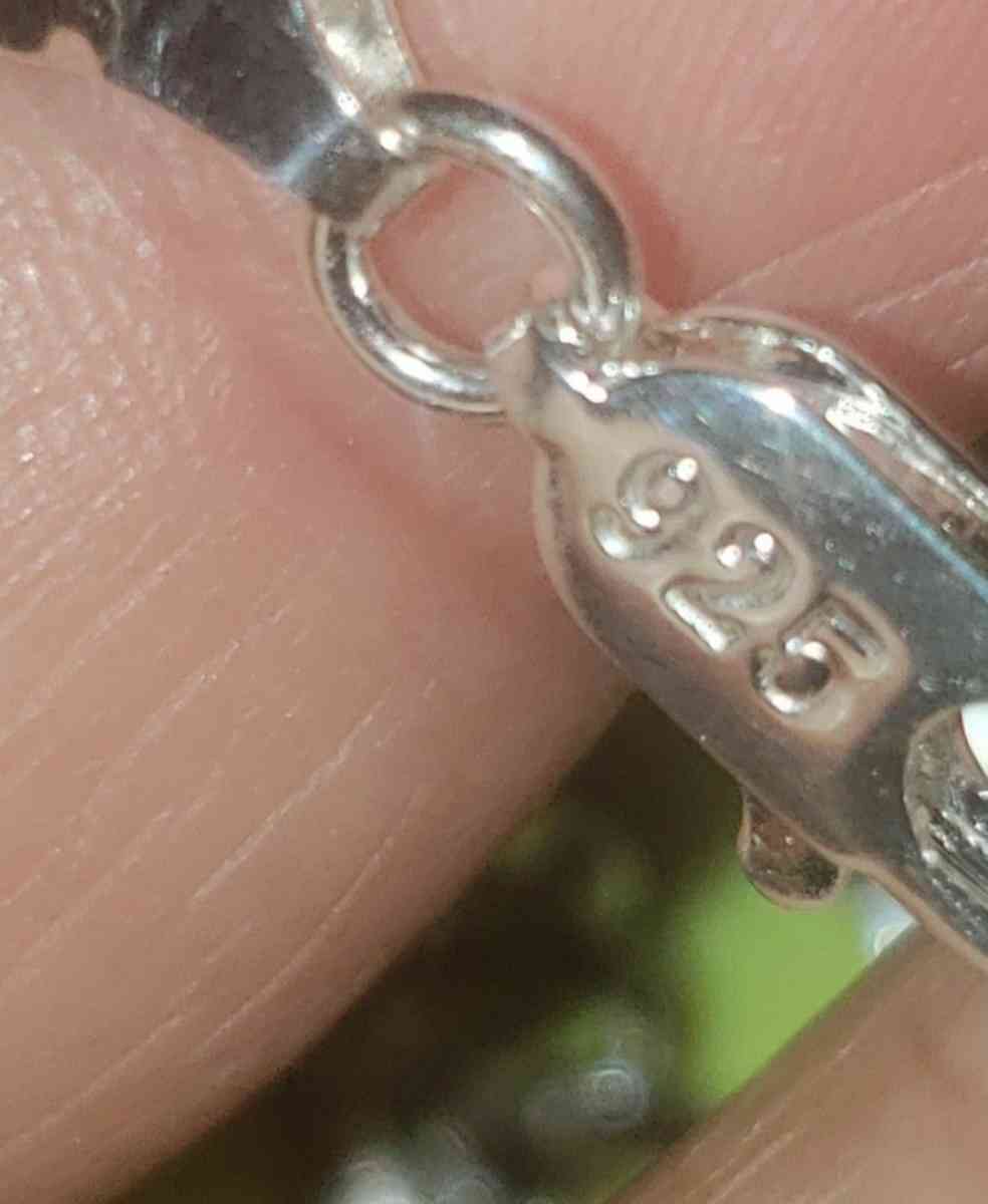 new 5mm stamped 925 Cuban link with cross pendant - Fresno, California - FleaMarketBay