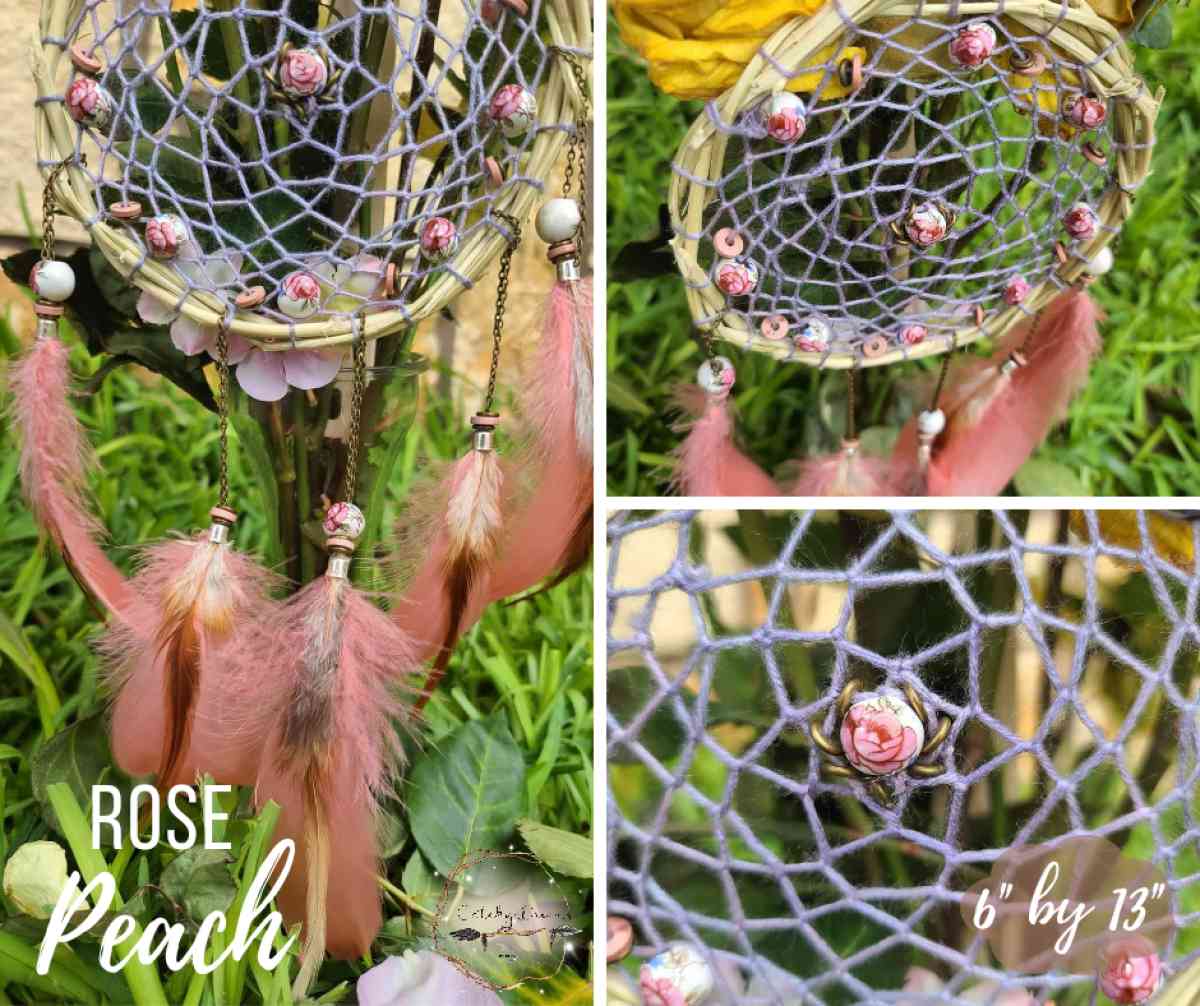 Rose Peach Dream Catcher - Alamo, Texas