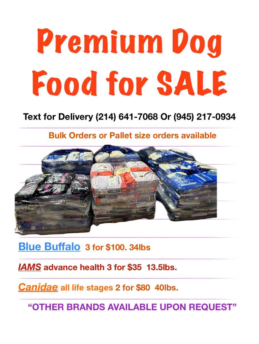 Premium Dog Food Bags - Dallas, Texas