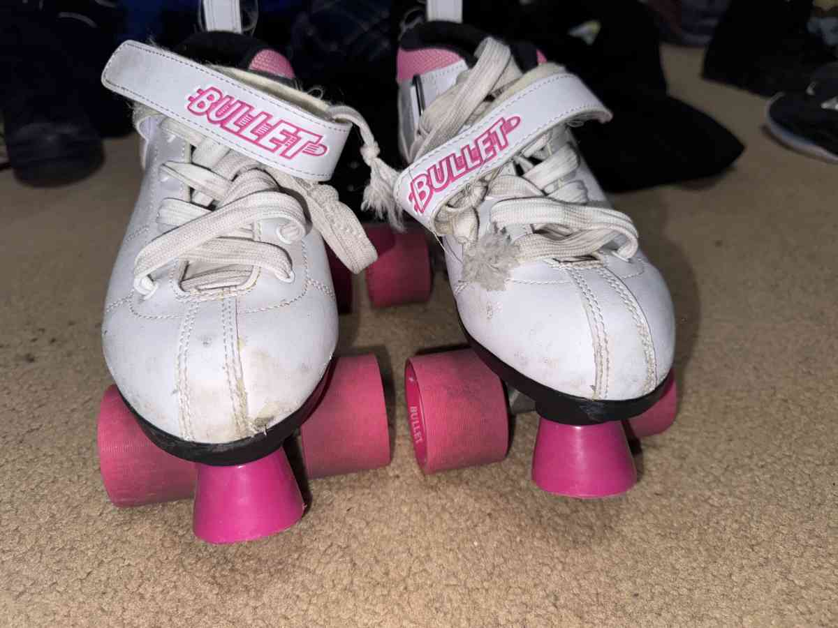 Bullet White and Pink Roller Skates - Peoria, Arizona - FleaMarketBay