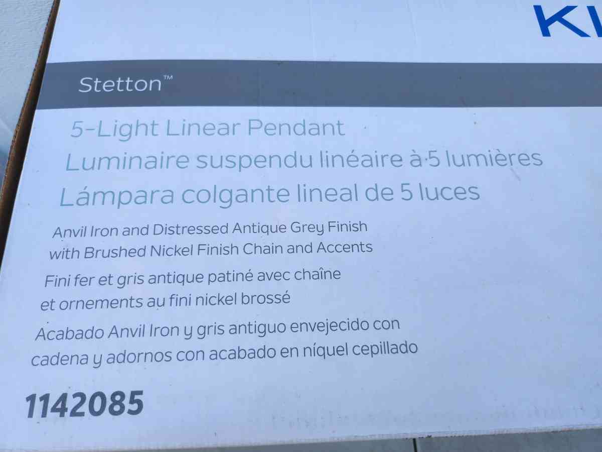 Kichler Stetton 5 Light Linear Pendant - Homosassa, Florida - FleaMarketBay