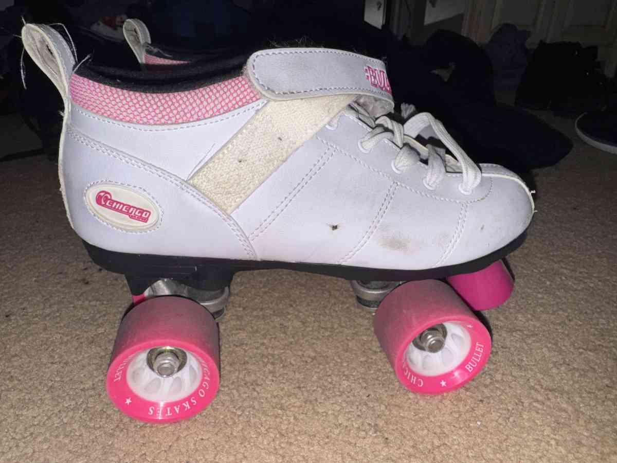 Bullet White and Pink Roller Skates - Peoria, Arizona - FleaMarketBay