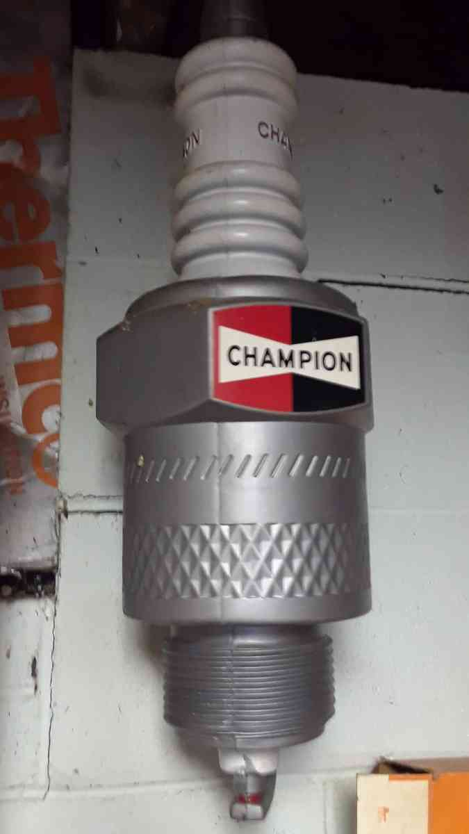 early 70s plastic champion spark plug ad prop - Milwaukee, Wisconsin