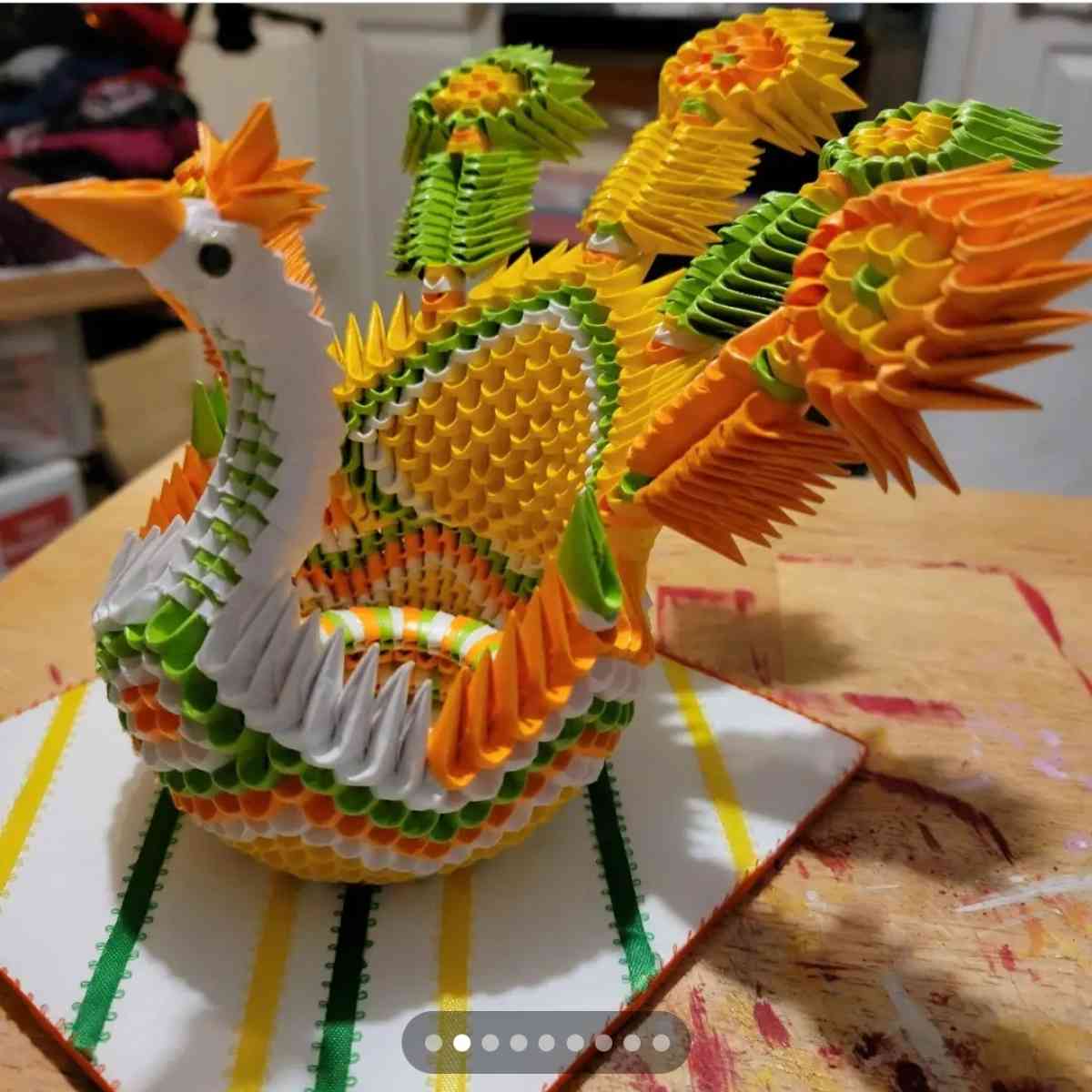 3d origami Fiesta Peacock - Anderson, California - FleaMarketBay