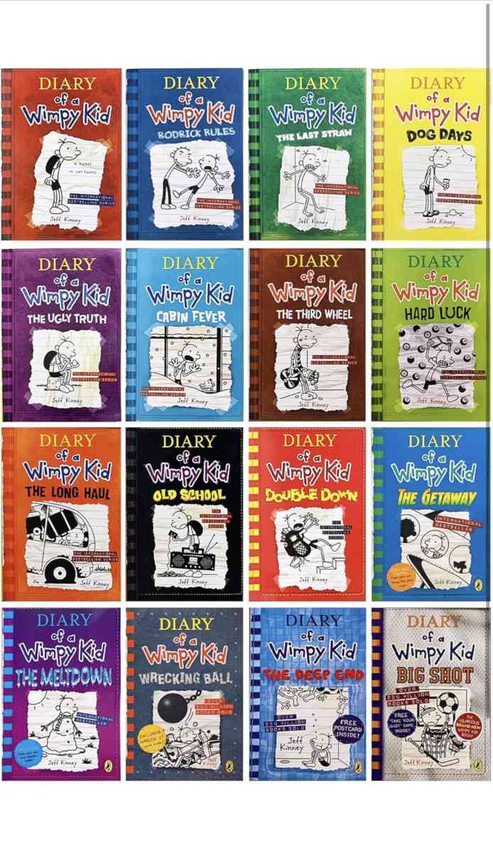 Brand new diary of the wimpy kid All 16 books - Grand Terrace, California - FleaMarketBay