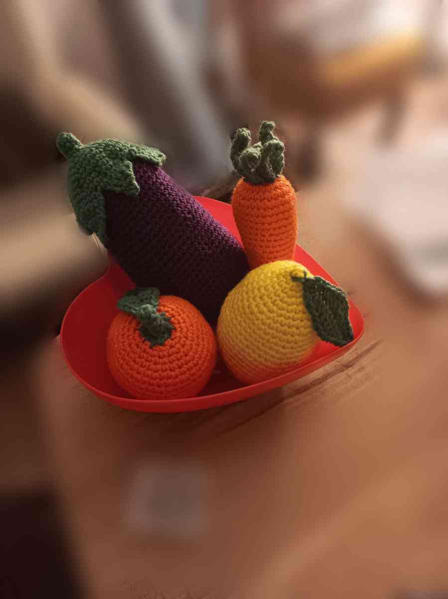 4 Piece Handmade Fruits and Veggie Set - Fort Pierce, Florida - FleaMarketBay