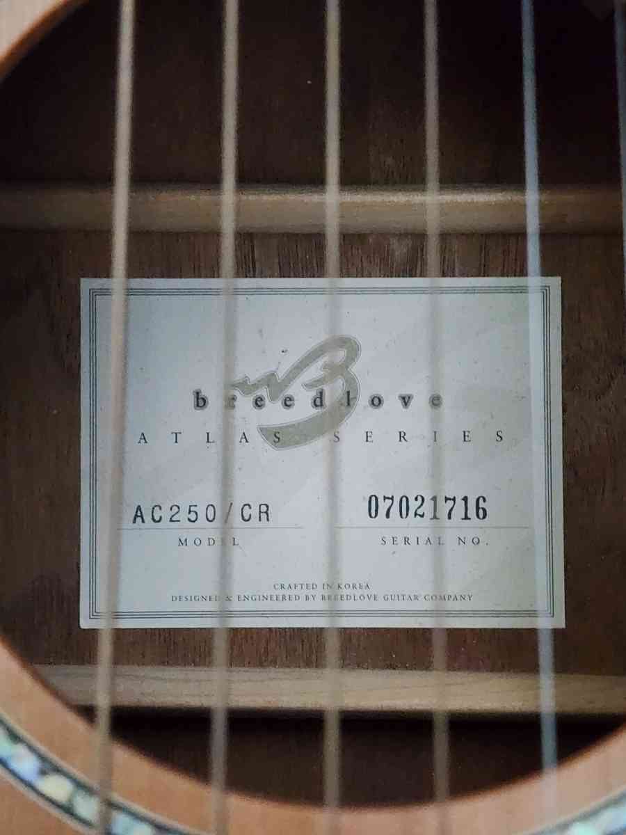 Breedlove ATLAS AC250CR AcousticElectric Guitar - Manteca, California - FleaMarketBay