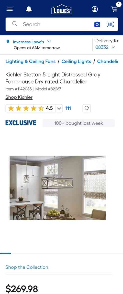 Kichler Stetton 5 Light Linear Pendant - Homosassa, Florida - FleaMarketBay