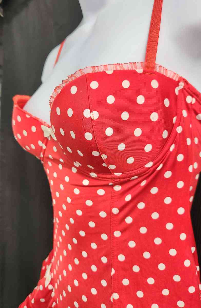 Victorias Secret Polka Dot Corselette w Bottom 34C S - Kenner, Louisiana - FleaMarketBay