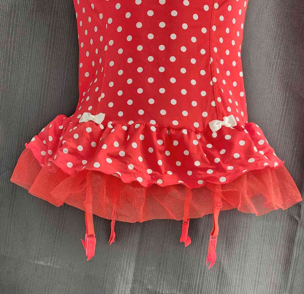 Victorias Secret Polka Dot Corselette w Bottom 34C S - Kenner, Louisiana - FleaMarketBay