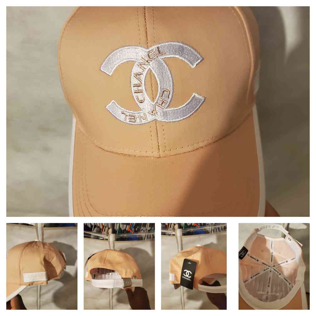 Chanel CC logo printed baseball cap