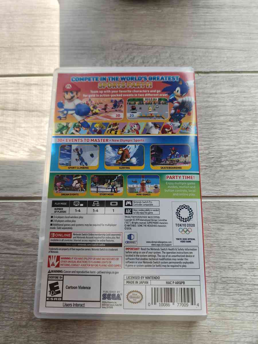 Mario  Sonic At The Olympics Tokyo 2020 35 - Manteca, California - FleaMarketBay