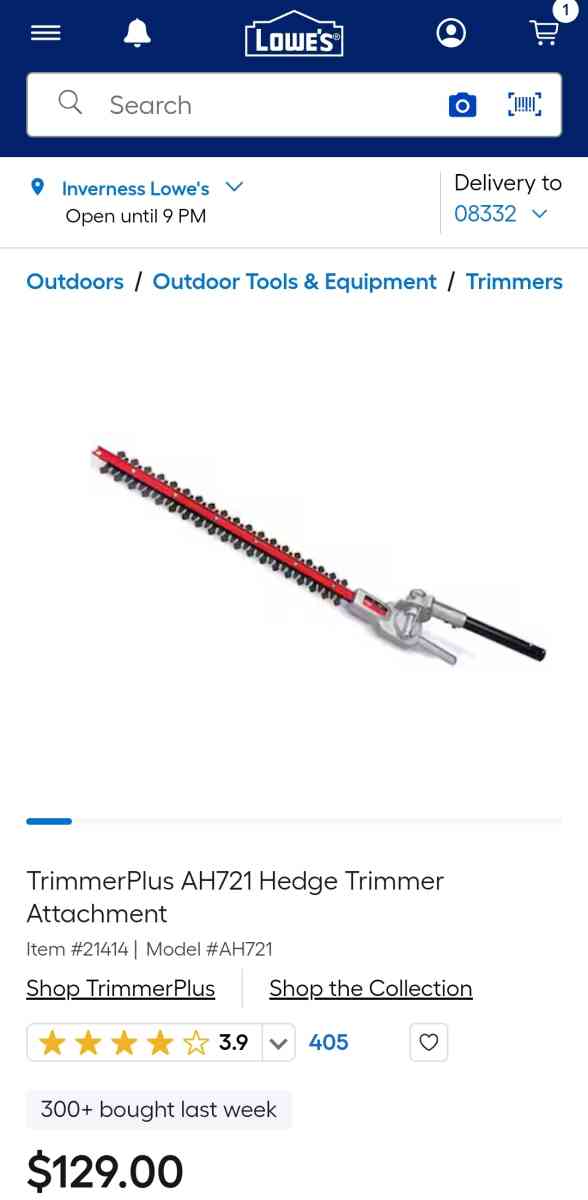 TrimmerPlus Hedge Trimmer Attachment - Homosassa, Florida - FleaMarketBay