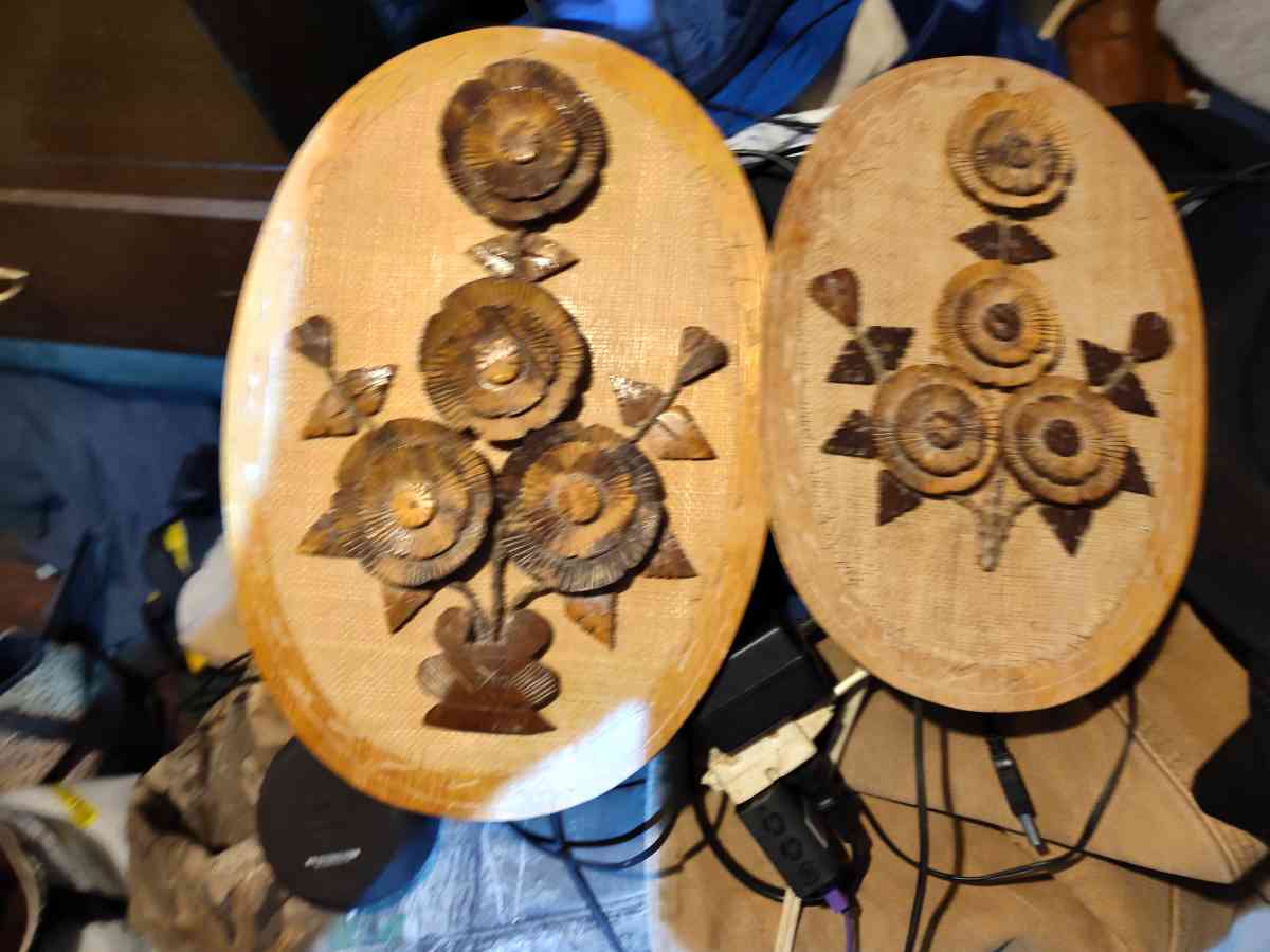 set of 2 3D handmade and carved Made in Philippines - Cherryville, North Carolina