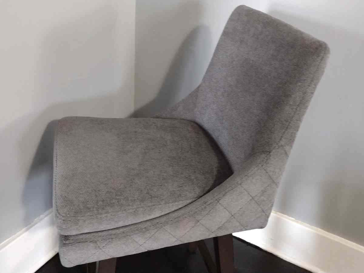 Lissa Fog Fabric Swivel Bar Counter Stool - Detroit, Michigan - FleaMarketBay