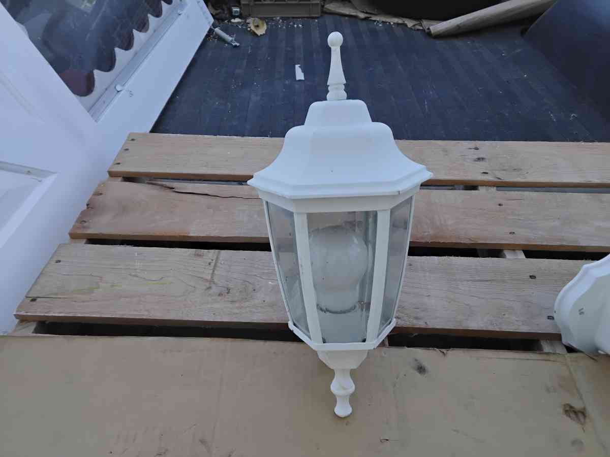 White WallMount Lighting Central Park StyleTwilight Sentinel - Williamstown, New Jersey - FleaMarketBay