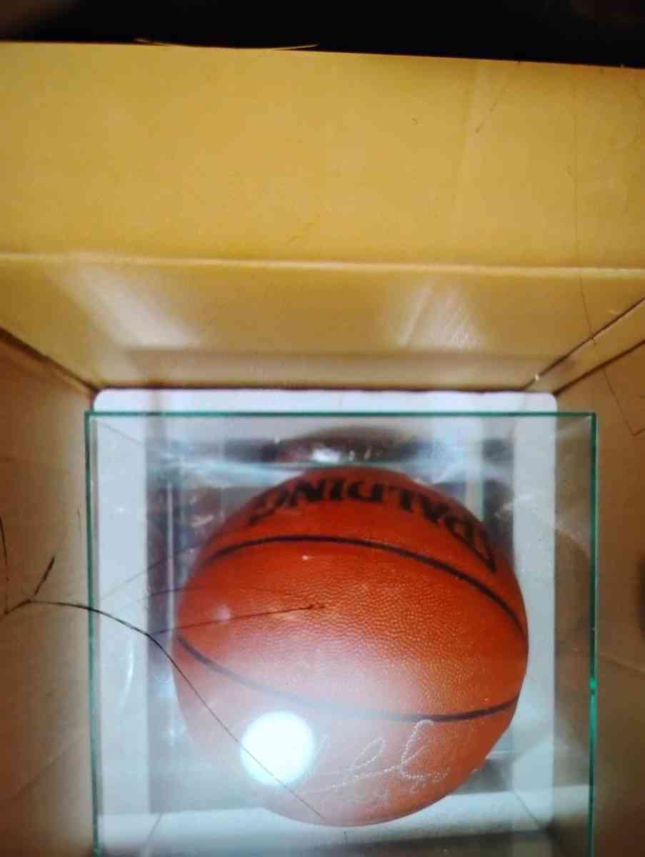 autographed basketball