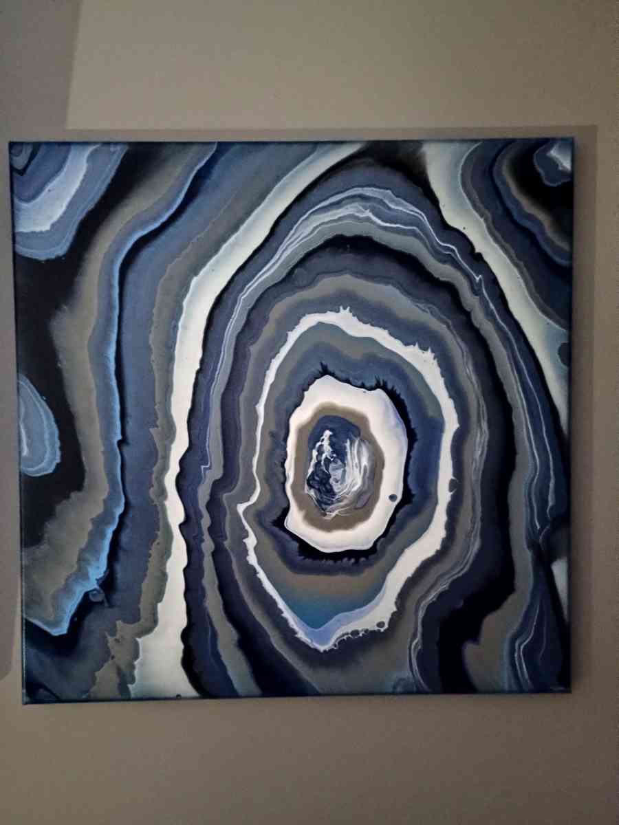 20in x 20in Acrylic Painting on Canvas - Christiana, Tennessee - FleaMarketBay