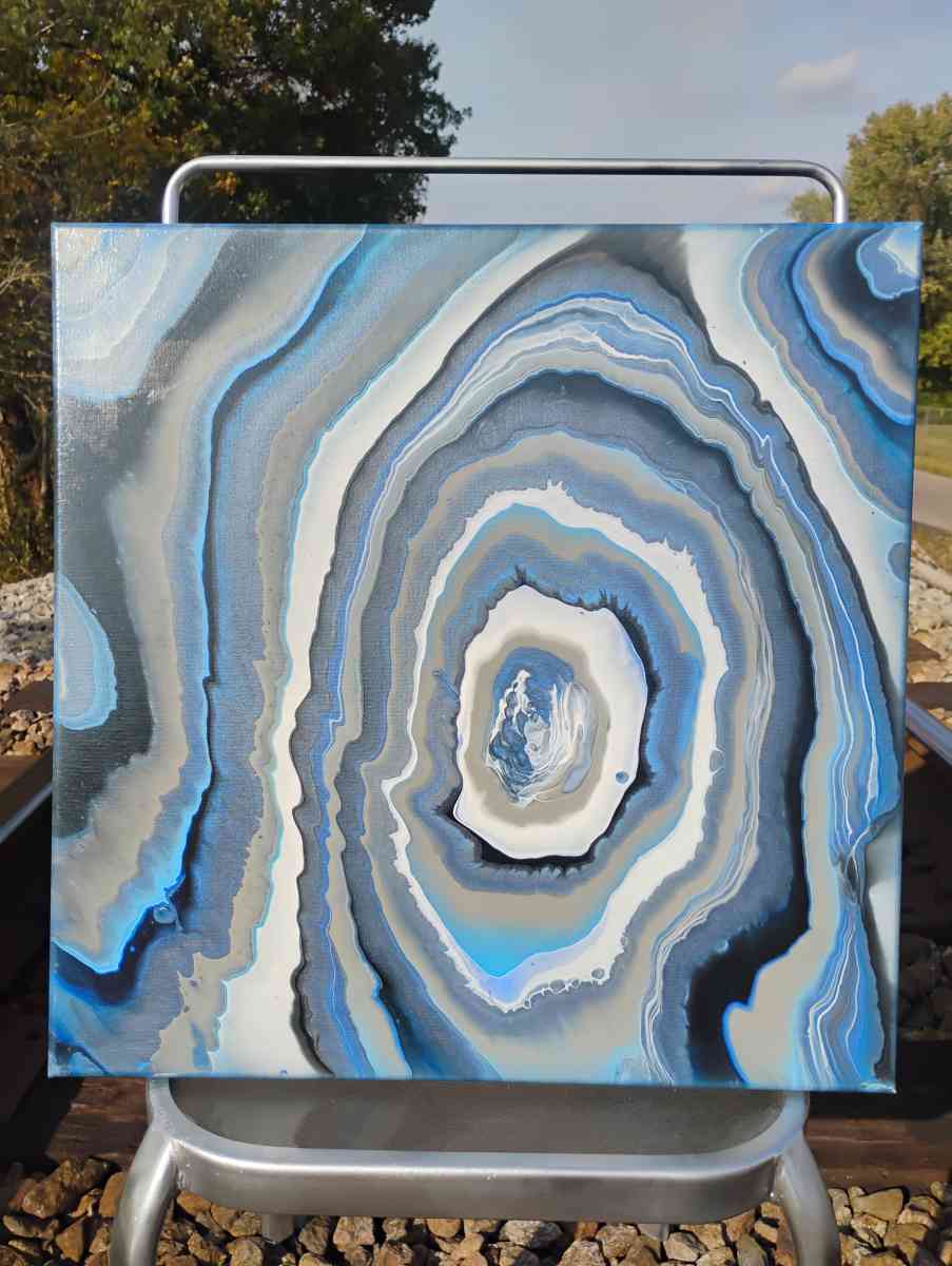 20in x 20in Acrylic Painting on Canvas - Christiana, Tennessee - FleaMarketBay