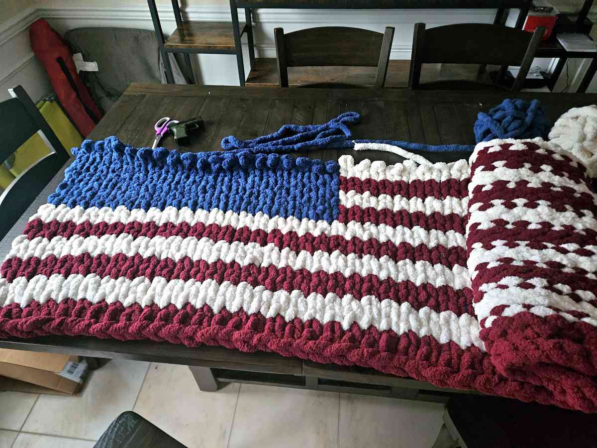 American Flag Blanket - Durham, North Carolina - FleaMarketBay