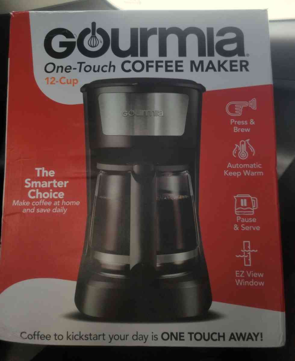 Gourmia One Touch Coffee Maker 12Cup - Hudson, Florida - FleaMarketBay