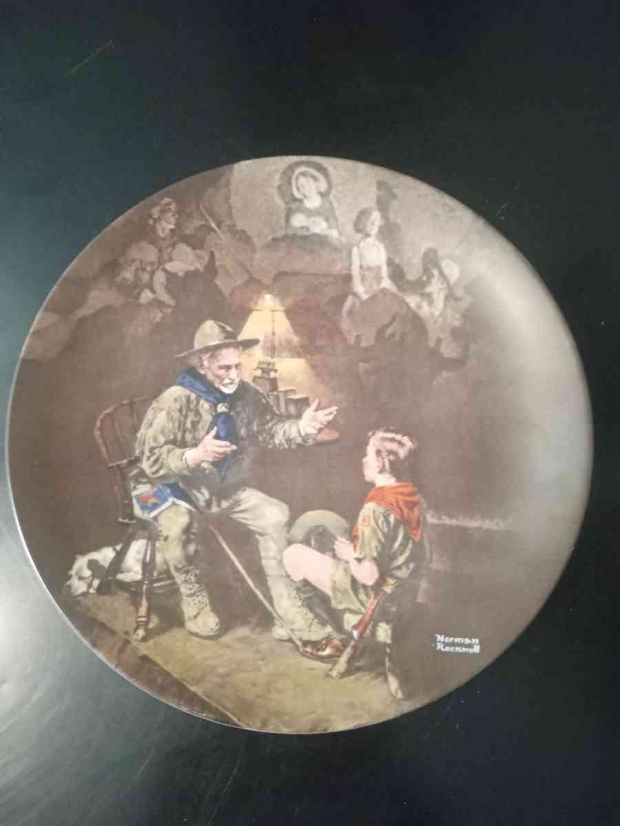 Vintage Norman Rockwell Collectable Plate - Colorado Springs, Colorado - FleaMarketBay