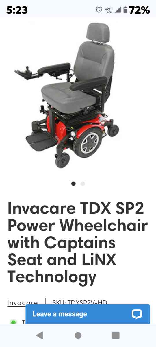 Invacare Power Wheelchair - San Diego, California - FleaMarketBay